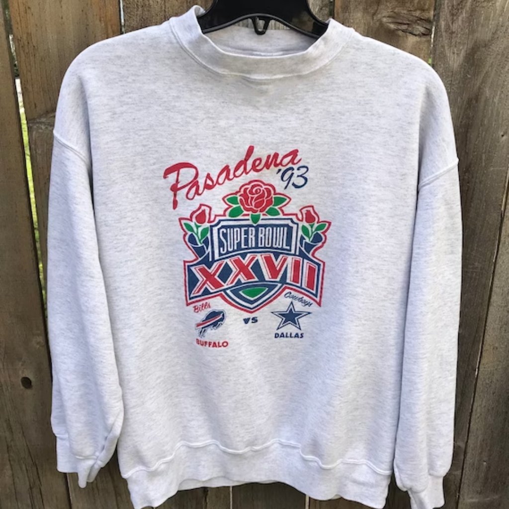 1993 Super Bowl Super Bowl Xxvii Pasadena Rose Bowl Buffalo Bills Dal Shirt Swe